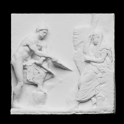 Relief depicting Ulysses consulting the diviner Teiresias