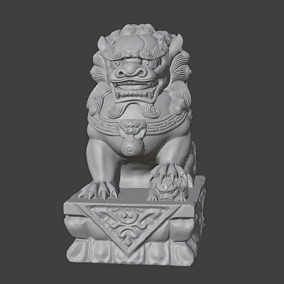 stonelion model stone lion statue Auspicious animal