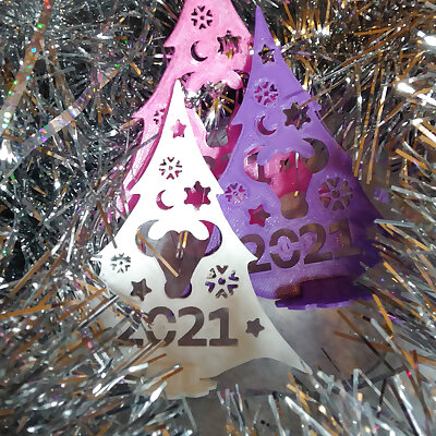 2021 Christmas Tree Ornament Bull