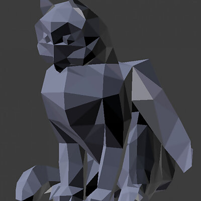 Owl Griffin Low Poly