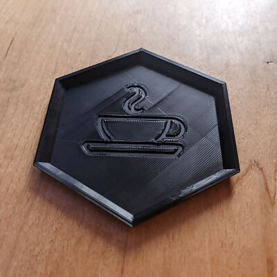 Simple Geometric Coffee Coaster
