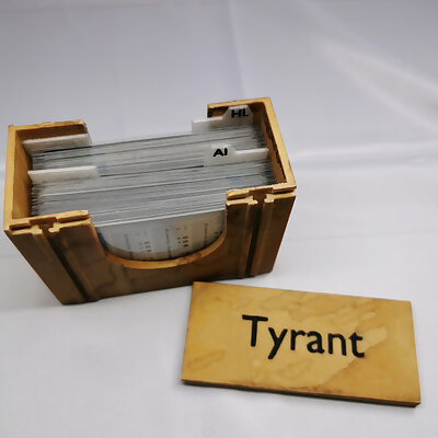 Kingdom Death Tyrant Card Box