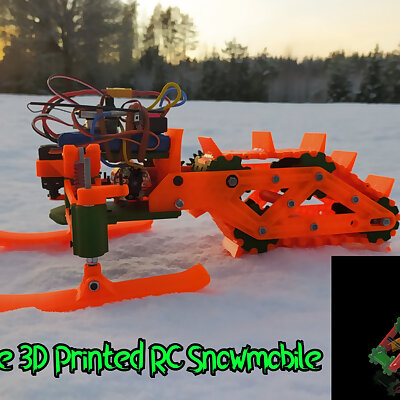 Open Source 3D Printed RC Snowmobile Open rc f1 electronics