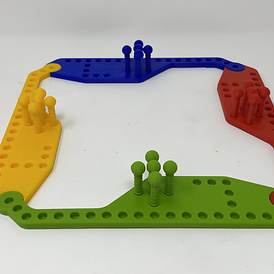 3D Printed Pegs And Jokers Game