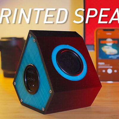 Wave Mini DIY 3D Printed Bluetooth Speaker