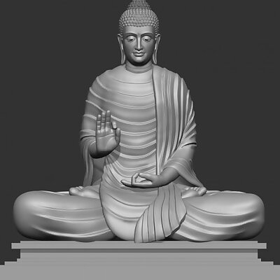 Sitting Buddha 3D print model