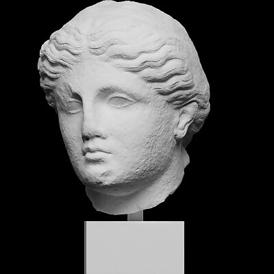 Greek marble female head