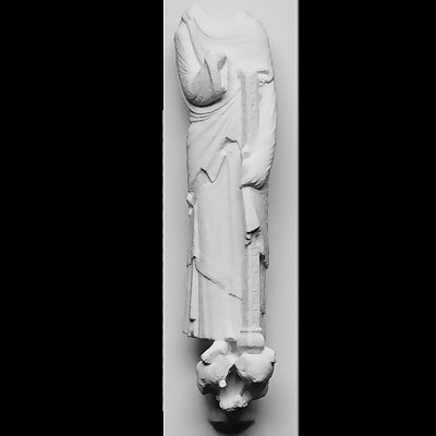 Statue from Notre Dame Cathedrals occidental facade
