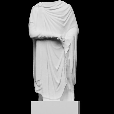 Headless statue depicting an emperor