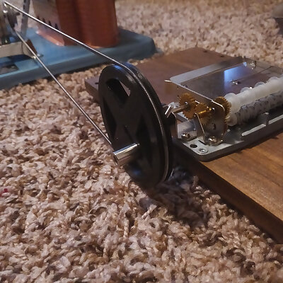 Steam Engine Pulley for 30 Note Music Box