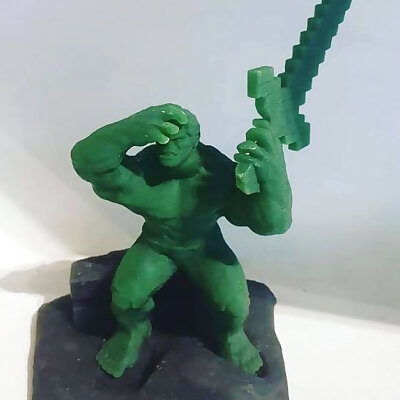 Hulk with Diamond Sword