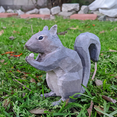 Low Poly Squirrel
