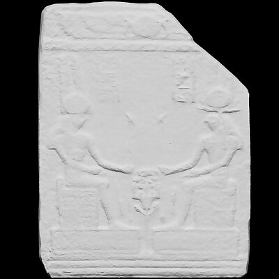 Egyptian Polychrome sandstone relief