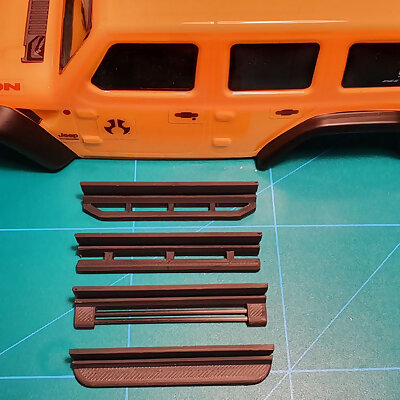 Side steps for Axial SCX24 Jeep Wrangler JLU