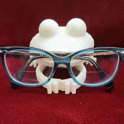 Frog Glasses and Business Card Holder