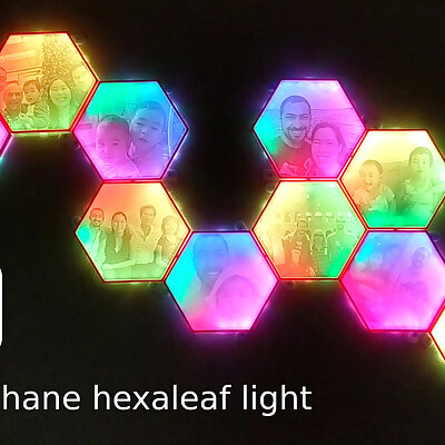 Lithophane light panel 3D printed Nanoleaf alternative