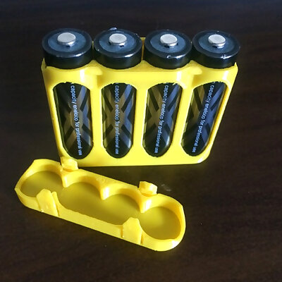 AA Battery Case with simple status indicator