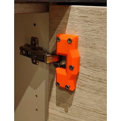 Brace for cupboard hinge