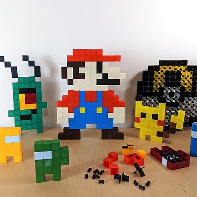 Pixel Art Building Blocks
