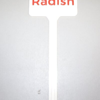 Plant Label Radish