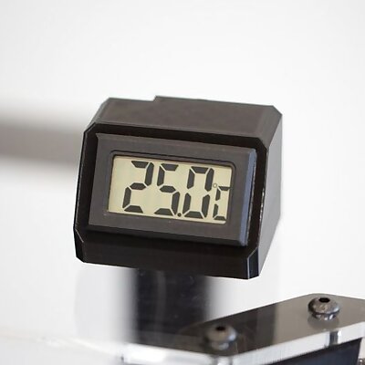 Digital Thermometer Mount for Enclosure Lab 3D Printer Enclosure