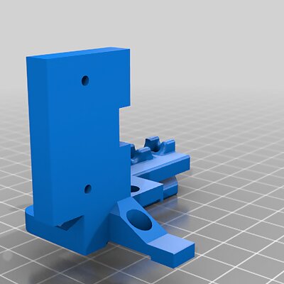 Ender 5 3D Touch V32 Pro Mount with strain relief