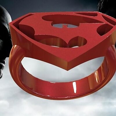 batman vs superman ring