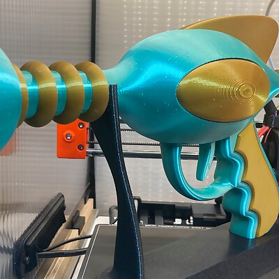 Ray gun prop  print in parts for smaller printers