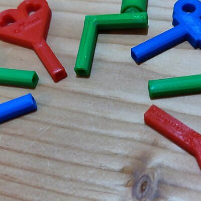 Tin toy crank keys