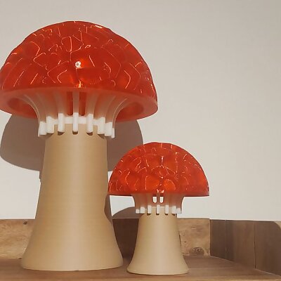 Voronoi mushroom lamp
