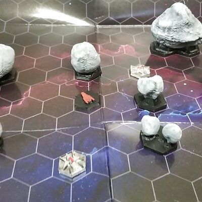 Asteroids for space combat games