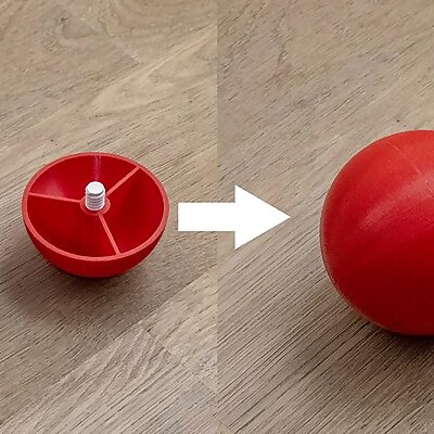 Clean Ball  Sphere No Supports or Glue Required