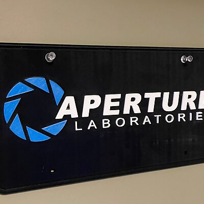 Aperture Labs License Plate