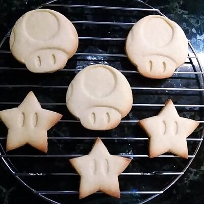 Super Mario Star  Mushroom Cookie Cutters