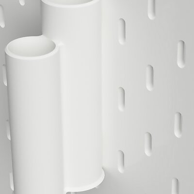 Containers for Ikea Skadis Pegboard