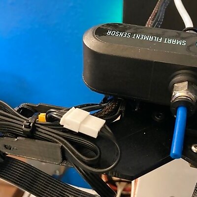 BTT filament sensor and cable chain for Ender 3 with Micro Swiss direct drive