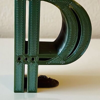 3D Alphabet  Letter P