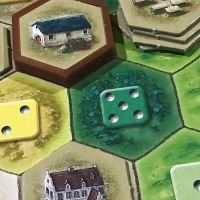 The Castles of Burgundy Board Game  Hex Token Capsules