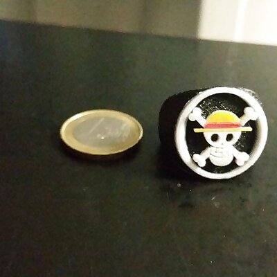 One Piece Luffy Flag Ring