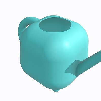 Round watering can with tiny little feet