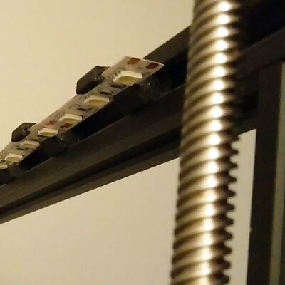 Simple LED strip holder for Ender3