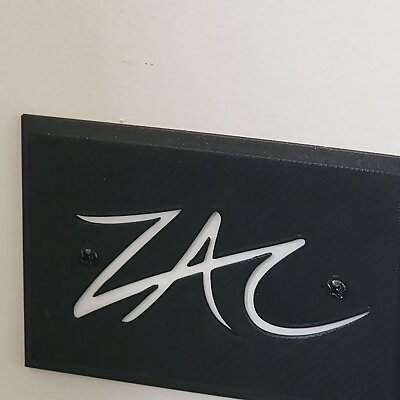 ZAC personalized walled plate