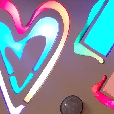 Illuminated Heart Picture Frame