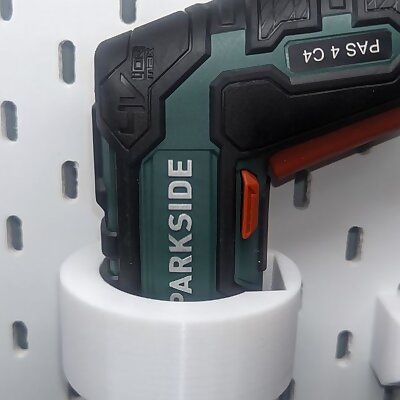 Electric screwdriver holder Parkside PAS 4 C4 for Ikea skadis or similar