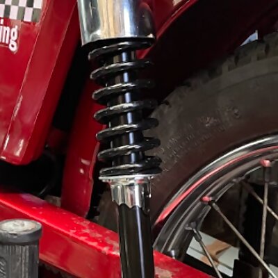 Adapter For Puch m50 Chrome Shock Cover