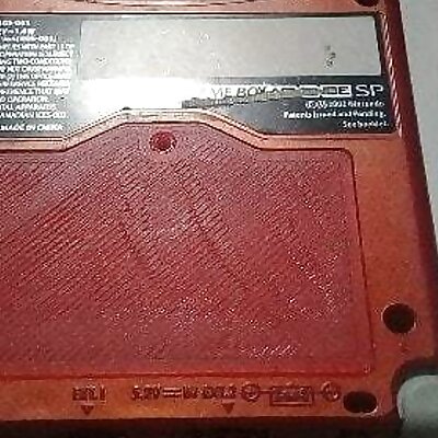 Gameboy AdvanceSP Battery Cover