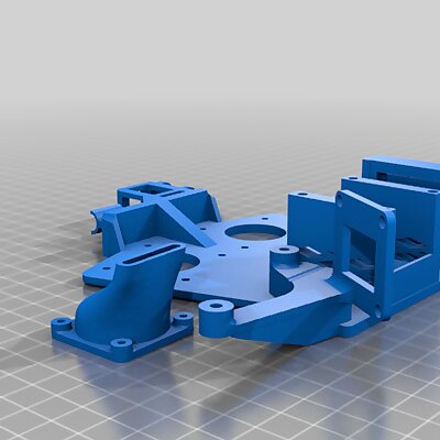 Dual Direct Drive Extruder mount 21 Hot End