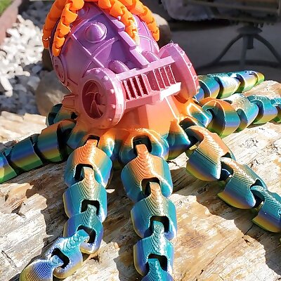Articulated Steampunk Octopus