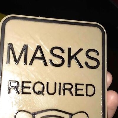 Mask Required sign