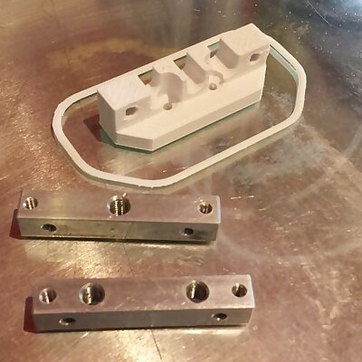 Ormerod nozzle mount for 1 or 2nozzle print heads